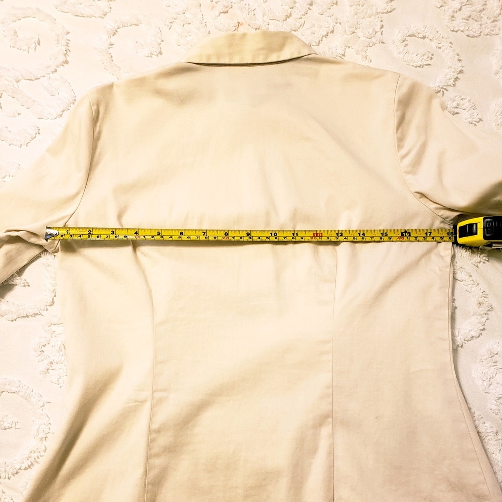VanHeusen Ivory Dress Shirt, 3/4 Sleeve - Picture 5 of 7